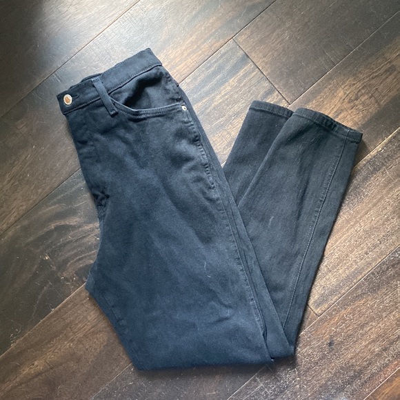 90s Black Strait Leg Jeans - Picture 5 of 15